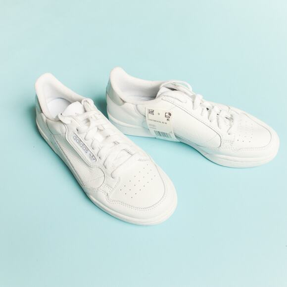 adidas Shoes - NWT Adidas Continental 80 White Leather Silver Sneakers Size 7.5 Y2K